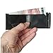 Sehr Kleine Geldbörse / Mini Portemonnaie aus Leder, für Damen und Herren, Schwarz, Branco 103 - 8